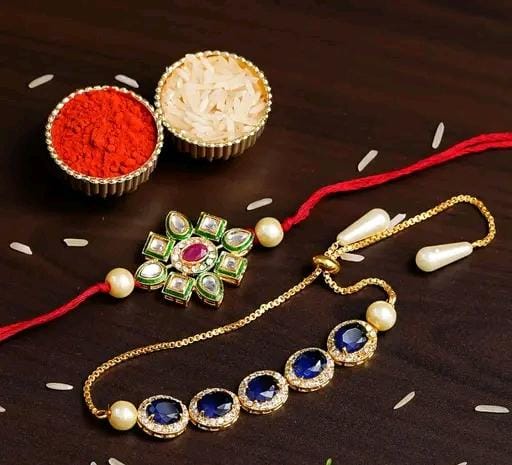 Allure Fashion Bhaiya Bhabhi Evil eye Couple Rakhi