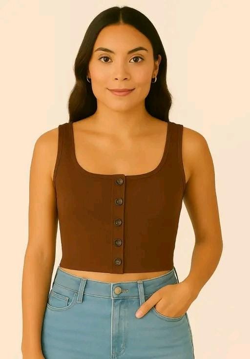 Allure Fashion Women's Button Top