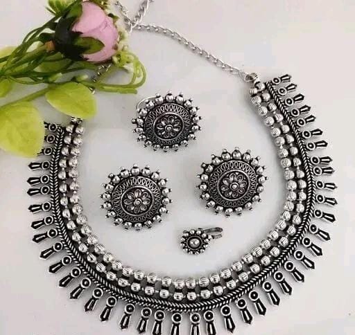 Allure Fashion Oxidised jewellery set