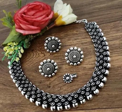 Allure Fashion Oxidised jewellery set