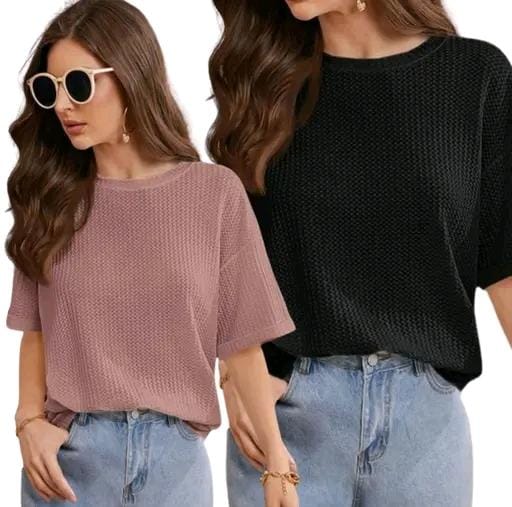 Allure Fashion Women's Tshirt(pack of 2)