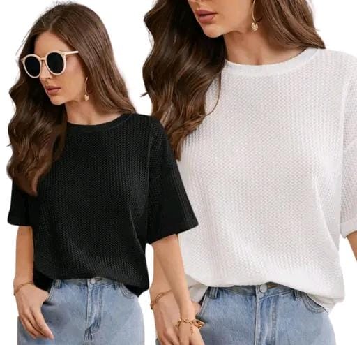 Allure Fashion Women's Tshirt(pack of 2)