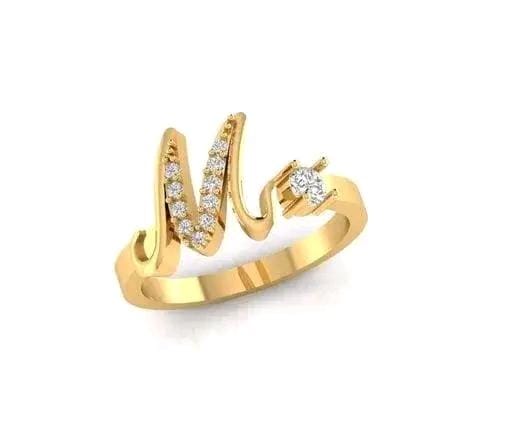 Allure Fashion Women's Alphabetic Ring