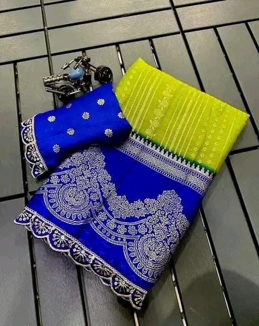 Allure Fashion women's Stylish organzaa saree