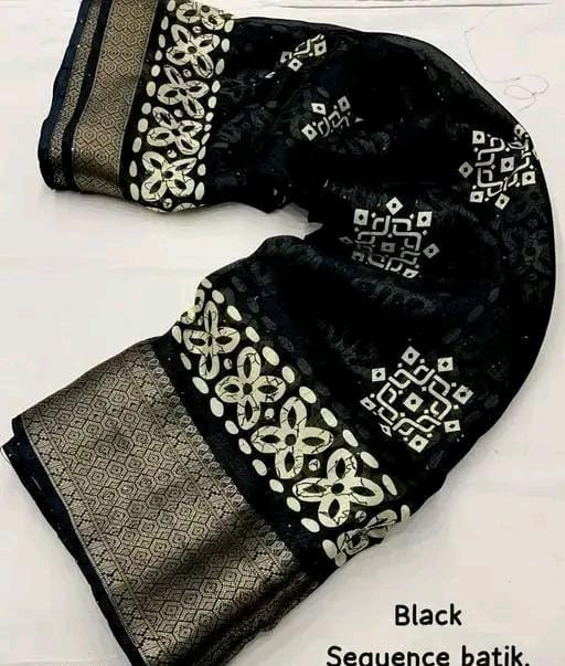 Allure Fashion women's Stylish organzaa saree