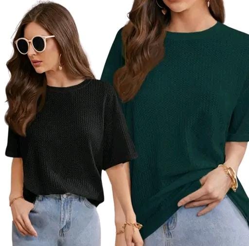 Allure Fashion Women's Tshirt(pack of 2)