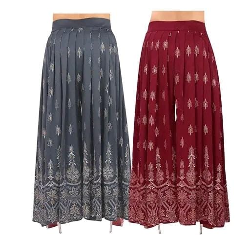 Allure Fashion Women's Flared Sharara Plazzao