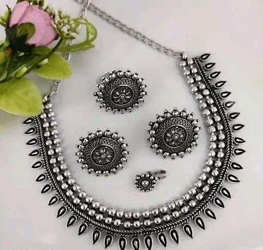 Allure Fashion Oxidised jewellery set