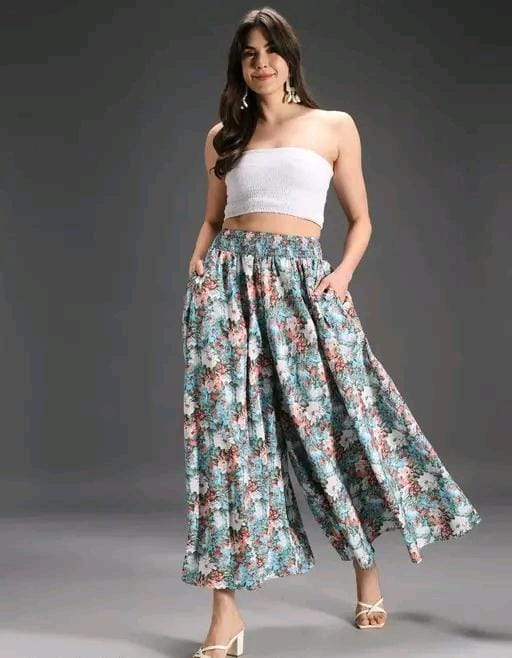 Allure Fashion Women's Flared Sharara Plazzao