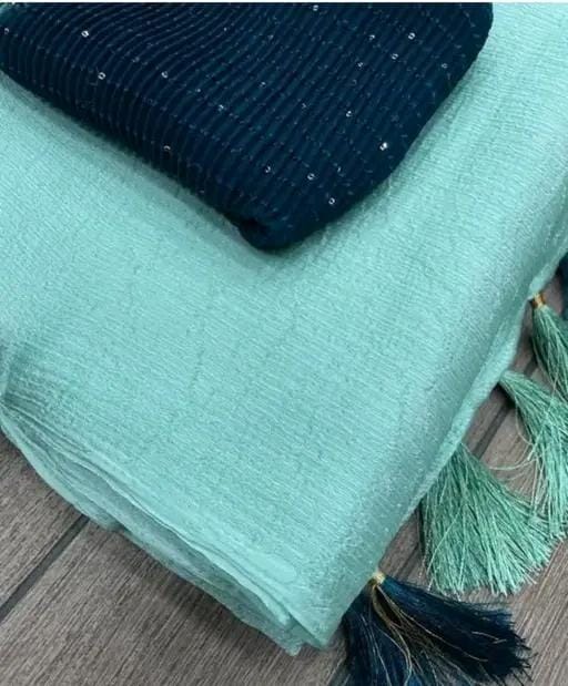 Allure Fashion women's Stylish organzaa saree