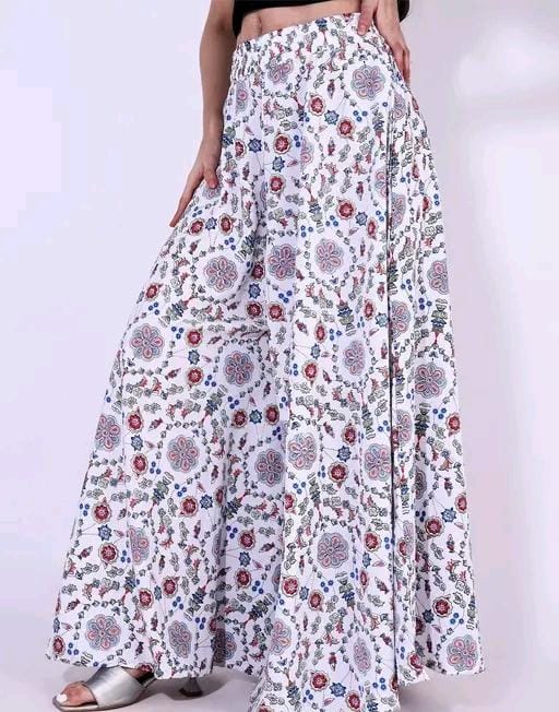 Allure Fashion Women's Flared Sharara Plazzao