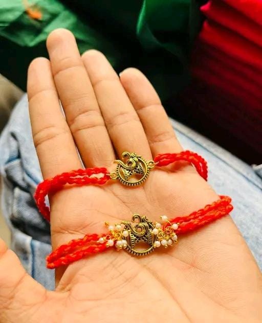 Allure Fashion Bhaiya Bhabhi Couple Rakhi with Free Ring