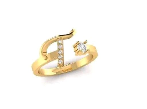 Allure Fashion Women's Alphabetic Ring