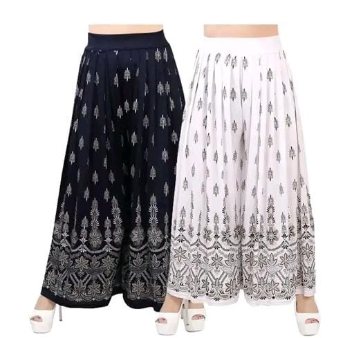 Allure Fashion Women's Flared Sharara Plazzao