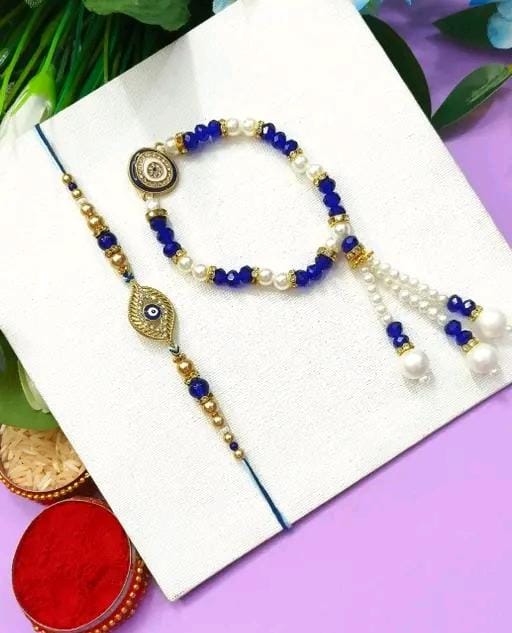 Allure Fashion Bhaiya Bhabhi Evil eye Couple Rakhi