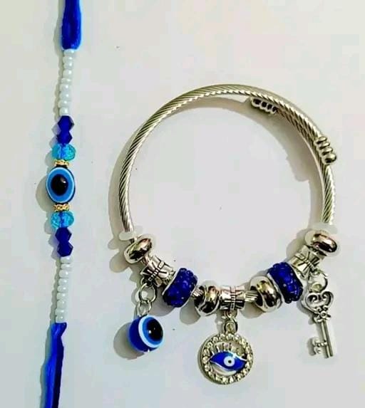 Allure Fashion Bhaiya Bhabhi Evil eye Couple Rakhi