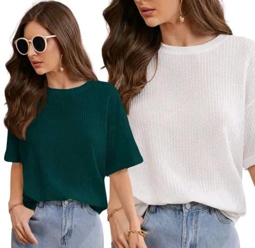 Allure Fashion Women's Tshirt(pack of 2)