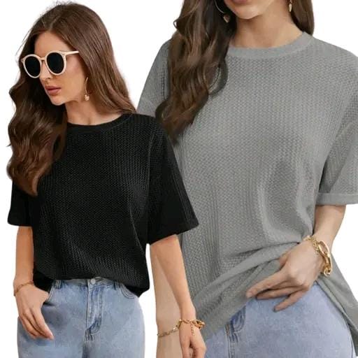 Allure Fashion Women's Tshirt(pack of 2)