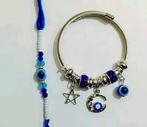 Allure Fashion Bhaiya Bhabhi Evil eye Couple Rakhi