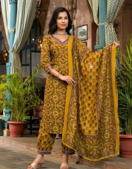 Allure Fashion Women's kurta Dupatta sets