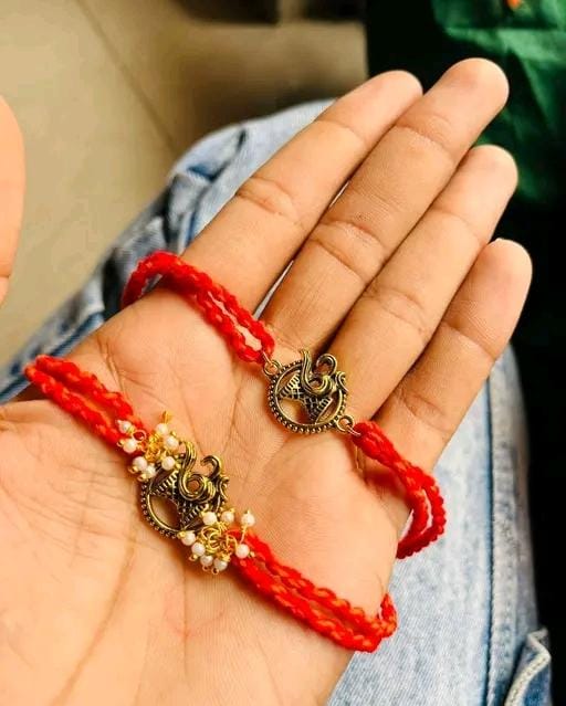 Allure Fashion Bhaiya Bhabhi Couple Rakhi with Free Ring