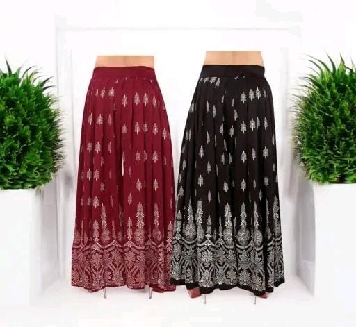 Allure Fashion Women's Flared Sharara Plazzao