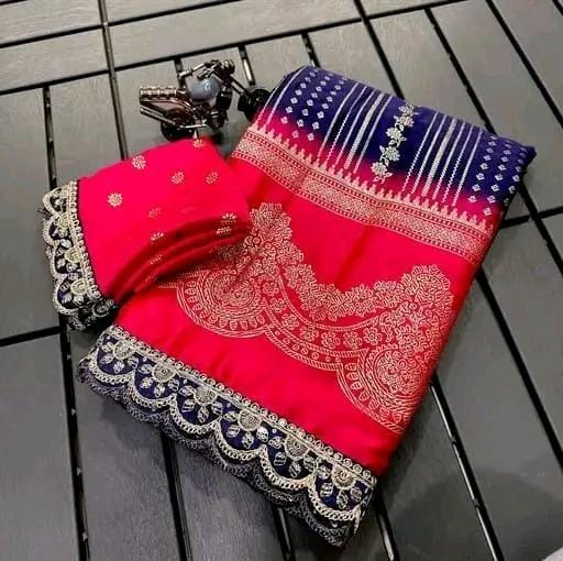 Allure Fashion women's Stylish organzaa saree