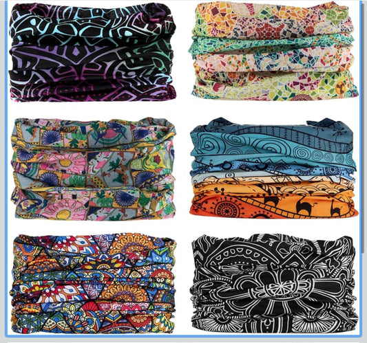 Headwear, Bandanas Face Mask, Neck Gaiter, Sport Headbands, Head Wrap, Multiple Magic Scarf, Balaclava, Sweatband-Fishing, Running, Hiking, Motorcycling,Festival Pack of 1 pcs