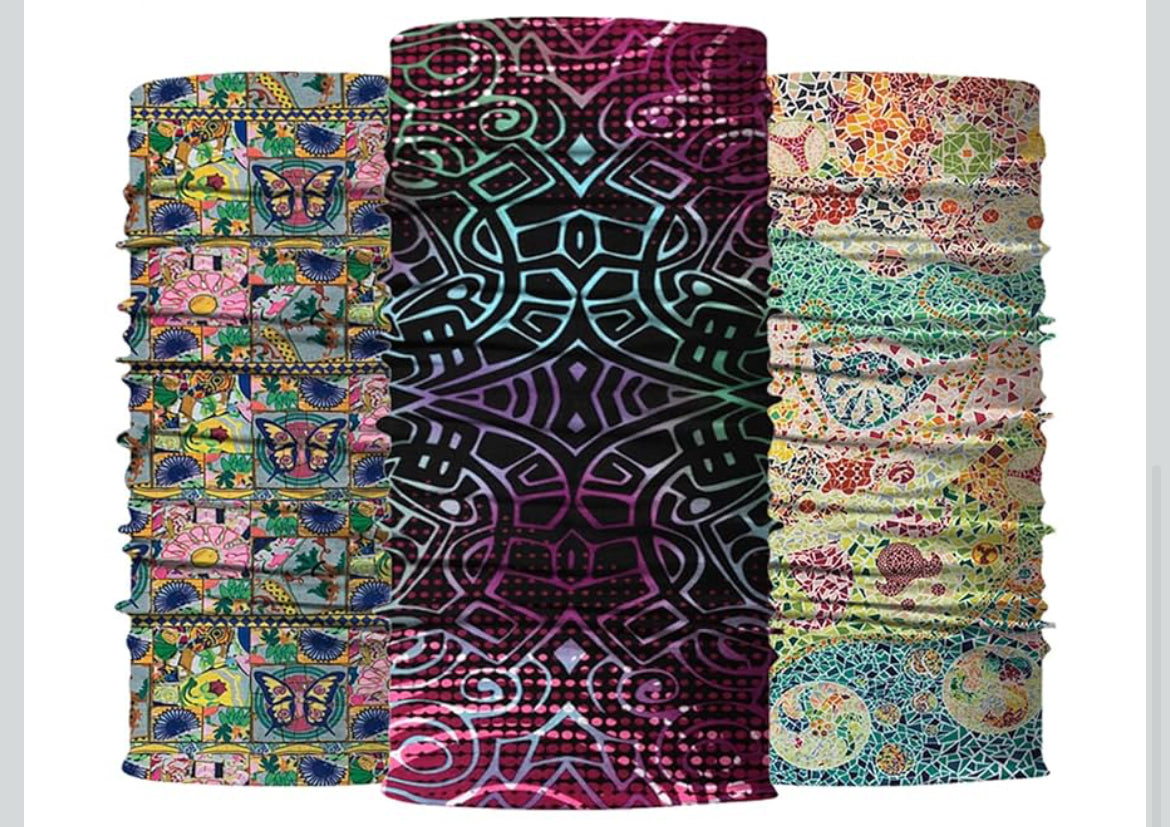 Headwear, Bandanas Face Mask, Neck Gaiter, Sport Headbands, Head Wrap, Multiple Magic Scarf, Balaclava, Sweatband-Fishing, Running, Hiking, Motorcycling,Festival Pack of 1 pcs