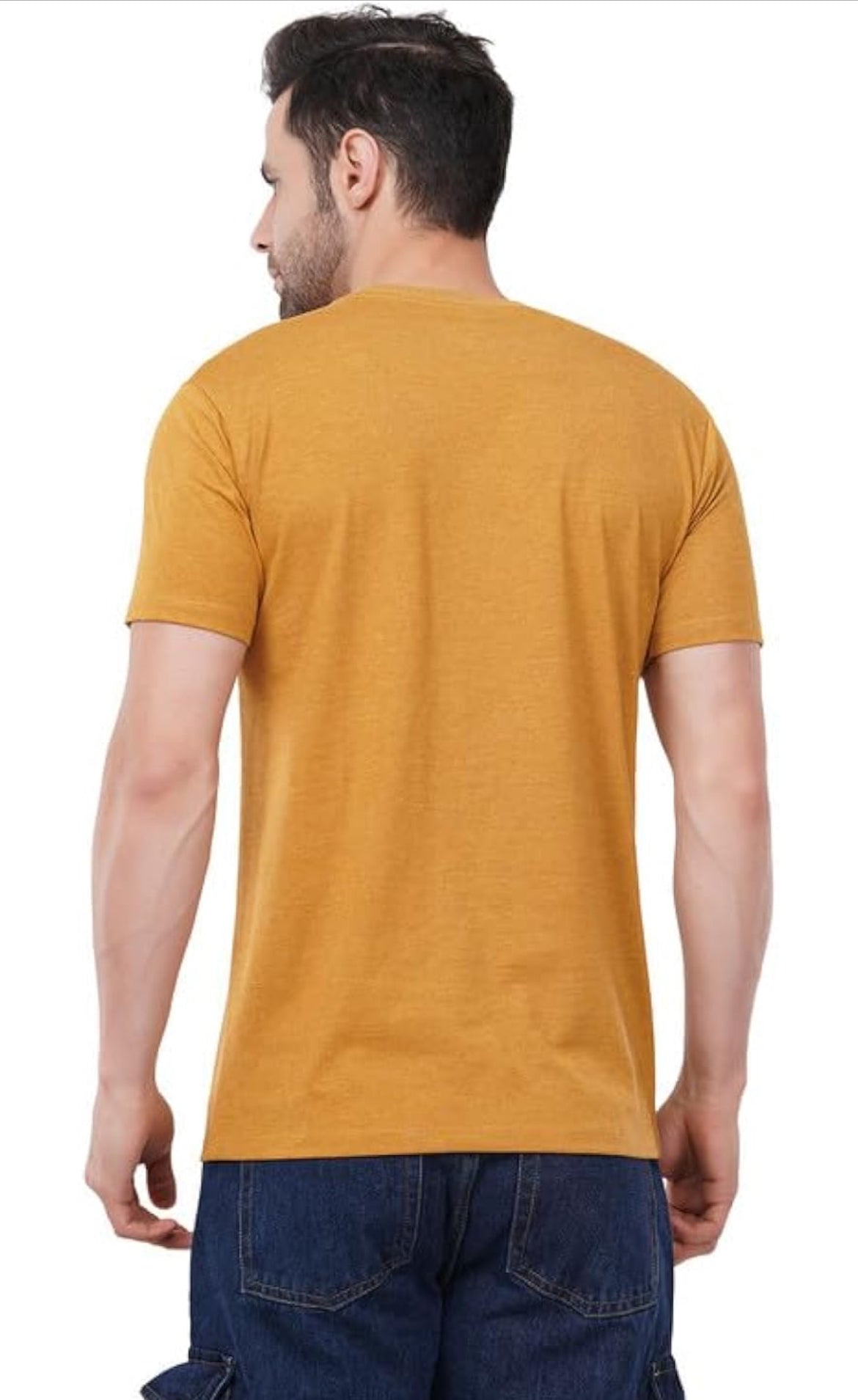 Men's Cotton Crew Neck T-Shirt | Regular Fit Plain Solid Half Sleeve | Comfortable Casual T-Shirt for Men Cotton Tee