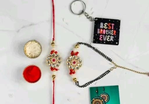 Allure Fashion Bhaiya Bhabhi Designer Couple Rakhi