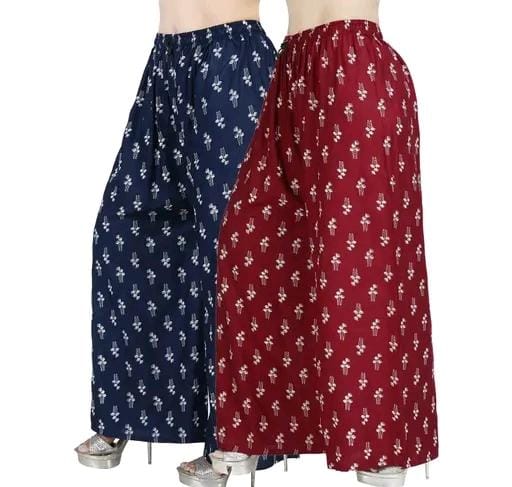 Allure Fashion Women's Flared Sharara Plazzao Combo