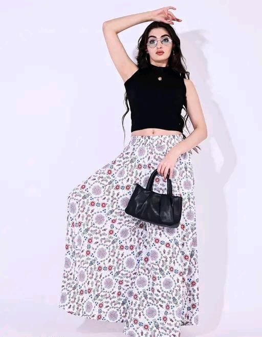 Allure Fashion Women's Flared Sharara Plazzao