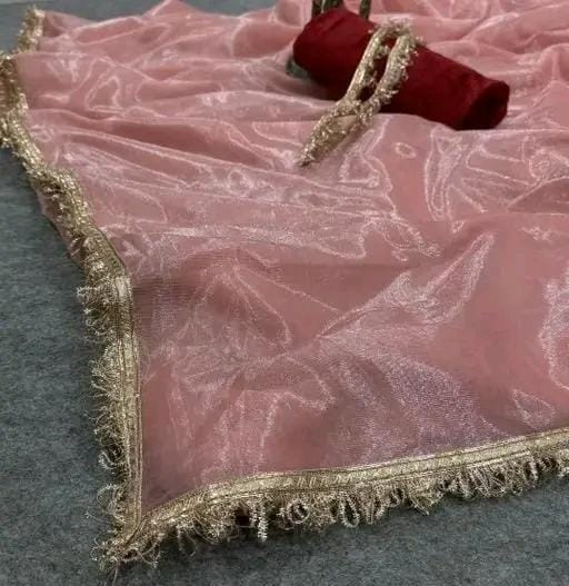 Allure Fashion women's Stylish organzaa saree